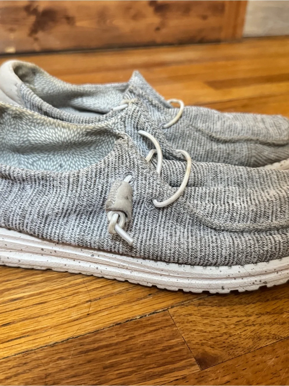 Hey Dude Women’s Slip-On Sneakers in Heather Gray